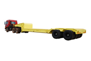Low Bed Trailer, Floating Suspension 8 Wheels