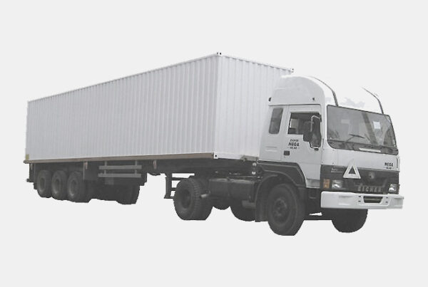 Three Axle Container Trailer with Rear Open 12.03 Mtr