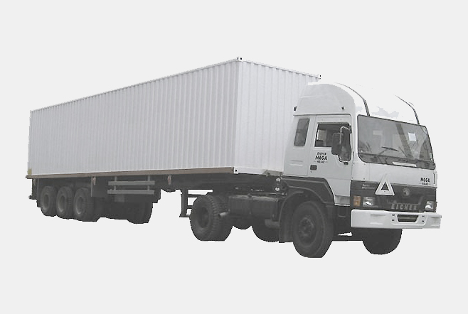 Three Axle Container Trailer with Rear Open 12.03 Mtr